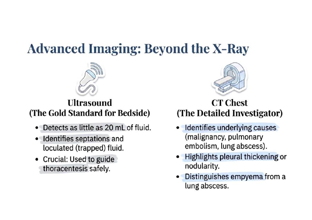 Ultrasound and CT chest