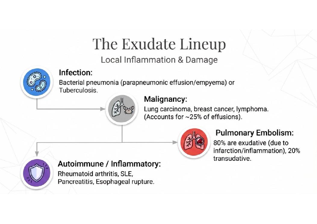 Causes of exudates